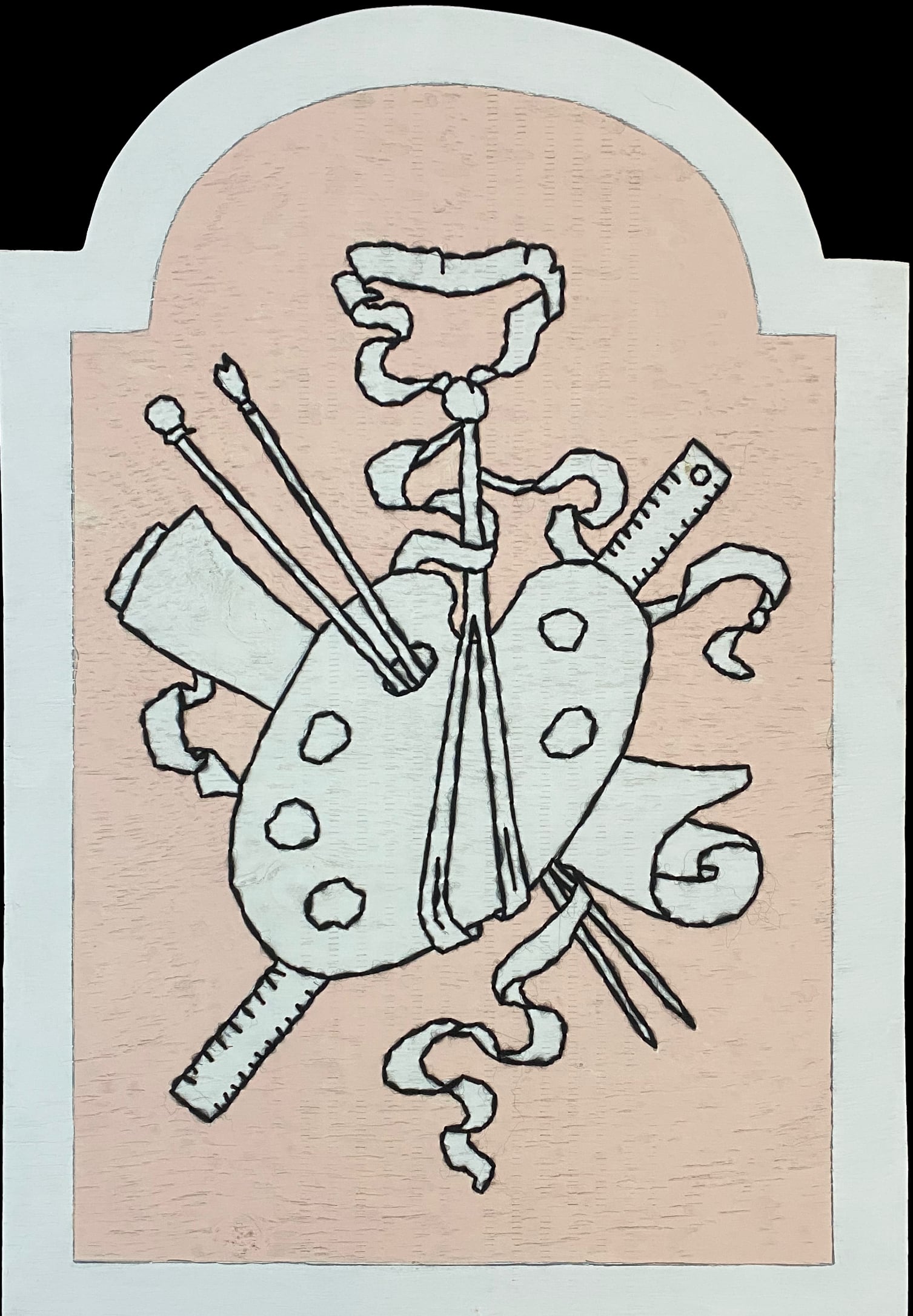 Un boulingrin aux attributs de la peinture